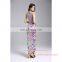 2016 Wrapped Chest Multicolor Flowers Printed Dress