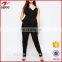 Wholesale New Design Women Strappy Plunge Front Black Jumpsuit In Plus Size