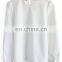 Plain women Noble Sweetness Crepe Top in White