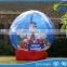 Durable Transparent Inflatable Snow Globe With Artificial Snow For Yard Decorations/Christmas Inflatable Snow Globe
