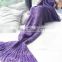 New Arrival Winter Mermaid Blanket Pattern Crochet Mermaid Tail Personalized Woven Blankets Cozy Sleeping Blanket