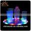 LED Tray Light up serving trays flashing plastic round shape bar serving tray