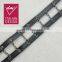 Factory direct black pu leather lace iron chain lace trimming