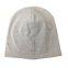 Custom Grey Skull Cap Unisex Fashion Baggy Men Jersey Beanie Stretch Cotton Hat