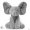 plush gray animal elephant stuffed toy with big ears