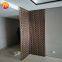 Factory Wholesale golden color room divider decorative laser cut metal screen