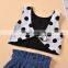 baby girl clothes 2 PCS Baby Sets Dots Vest Top + PP Short Solid Color Baby Girls Sets Children'S Sweater