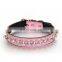 Amazon Hot Sale Bullet-Shaped PU Rivet Decorate Leather Pet Collar Dog Collar