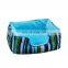 Well Sleeping  Stripes Print Washable Rectangle Shape Canvas Pet Bed