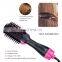 Custom rotating electric hair curler one step hair dryer brush for sale