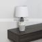 Japan simple modern custom cheap vintage white bedside table lamps ceramic for hotel bedside
