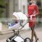 EN1888 2 in 1 luxury high view travel baby buggy with carrycot