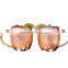 Manufacturer of Copper Handle Hammered Copper Moscow Mule Mug With Shiny Finish from India