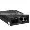 Media Converter Single Mode Dual Fiber 10 100M 1 Fiber Port 2 RJ45 Ethernet Port