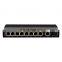 Tanghu PoE Switch 8port 10/100M+1GE Uplink+.25G SFP Uplink 250meter Network Ethernet POE for CCTV