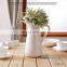 Decorative Use Ideal for Dried Floral 10 Inches Perfect Hosley Cream Ceramic Pitcher Flower Vase for Flowers centerpieces