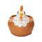 New Custom chicken animal shaped ceramic flower planter pot