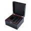 Custom black high gloss piano lacquer wooden jewelry watch packaging solid wood gift box