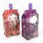 Plastic Packaging iridescent Stand Up iridescent makeup juice tea food grade beverage Liquid Soap Spout Pouch Bag