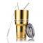 30 oz wholesale polishing black stainless steel double wall vacuum insulated tumbler with straw
