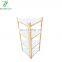Bamboo Triangle Standing Shelf 4-Tier Storage Shelf In Bathroom