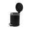 Best selling household basic 3L 5L non-slip bathroom kitchen trash can metal stainless steel dustbin with strong steel pedal