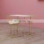 Modern Nail Salon Furniture Pink Nail Manicure Table Beauty Salon Single Double Nail Table And Chair Set