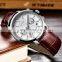 Lige 9866 Sport Quartz Watches for Men Water Proof Luminous Leather Band Reloj Men Wristwatch Luxury Watch in Strap For Man