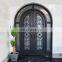 Custom outdoor main entrance metal security doors modern exterior safety double wrought iron front door designs