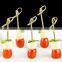 China Factory Custom Logo Party Bamboo Handle Knot Cocktail Featured For Sale