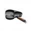 Cast iron divided 3 egg frying pan with wood handle