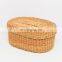 Hot Selling sweet smaller woven seagrass basket with lid natural straw candy Basket box Wholesale