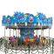 Amusement fiberglass carousel for kids amusement games carousel for sale