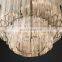 Modern Large Chandeliers Round  Glass Plum Blossom Flower Tube Crystal Glass Chandelier for Villa Home Lighting