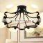 2016 new black wrought iron chandelier