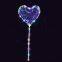 Transparent Glow in the Dark Luftballon Bobo Balloons clear Pvc Led Ballon Wide Mouth with Stick and Handle Globos Balloons