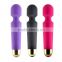 2016 new High quality full silicone strong power magic wand vibrator sex toys