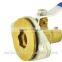 2015 High Quality butterfly brass flange ball valve