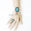 Gothic Style Bracelet with Finger Ring