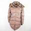 Lady's fashion hot selling stock clothing padded jacket with AC coated