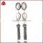 Wholesale Natural pearl boho tassel dangle earrings, fashion bohemian pearl tassel earrings with black chain tassel