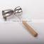 Barware 1/2OZ Wooden Handle Stainless Steel Double Jigger