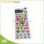 Safe printing 3d epoxy resin sticker
