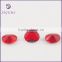 Bulk oval shape red diamond cut glass gemstone