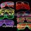 CE ROHS approved el wire sun glasses for Christmas, party, bar with factory price