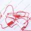 Customized garment plastic seal tag with nylon string