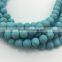 2.0mm Large Hole Hot Selling Round Matte Blue Turqoise Gemstone Loose Beads Approximate 15.5 Inch