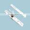 Zinc Alloy Two Faced Flush Door Window Sliding Lock with Lock Key