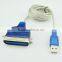 Manufacturer quality USB to parallel cable usb to 25pin printer cable with blue coloe