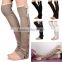 Trendy 2014 winter wholease knit lace women boot cuffs sock